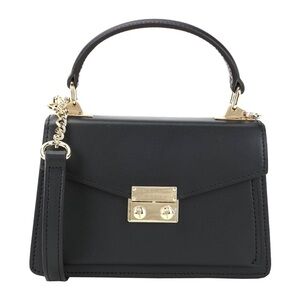 Tuscany Black Mini Bag with Gold Accents